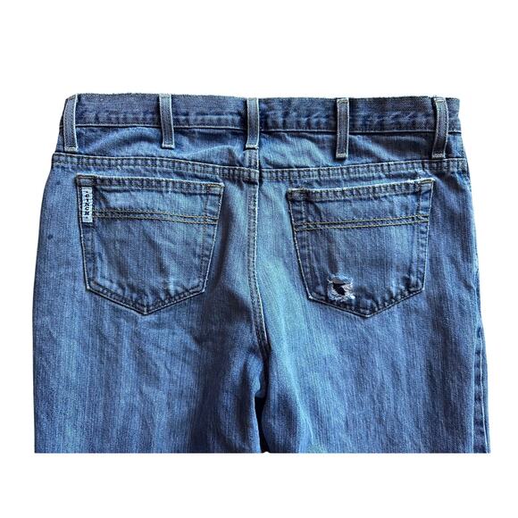 Cinch “Cinch-Up” Men’s Distressed Jeans Size 33x36 Ranchcore Western Wear Cowboy - Picture 8 of 9